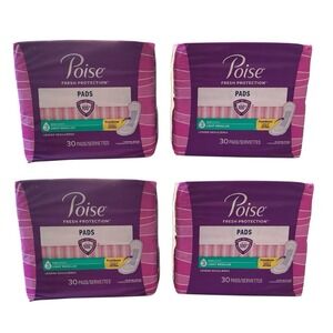 Poise - Fresh Protection Pads (120ct) - Light Regular Incontinence